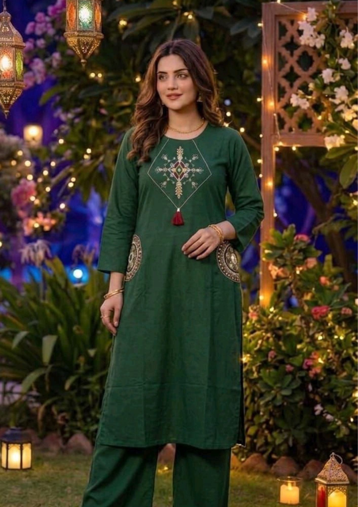 Women’s Printed Cotton Kurta Set