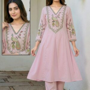 Women’s Frock Style Cotton Kurta Set